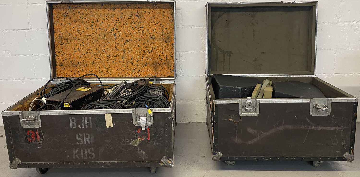 Lot 25 - STRAWBERRY STUDIOS - STRAWBERRY RENTALS COLLECTION - MONITORS AND SPARES IN FLIGHT CASES.