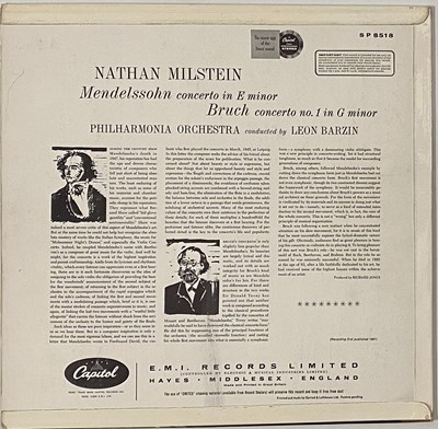 Lot 88 - NATHAN MILSTEIN - MENDELSSOHN/ BRUCH: CONCERTOS LP (UK STEREO - CAPITOL SP 8518)