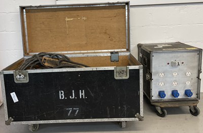 Lot 41 - STRAWBERRY STUDIOS - STRAWBERRY RENTALS COLLECTION - CABLING, SPARES, POWER SUPPLIES IN FLIGHT CASES.