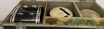 Lot 48 - STRAWBERRY STUDIOS - STRAWBERRY RENTALS COLLECTION - A TAMA DRUM KIT IN FLIGHT CASE.