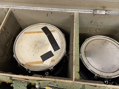 Lot 48 - STRAWBERRY STUDIOS - STRAWBERRY RENTALS COLLECTION - A TAMA DRUM KIT IN FLIGHT CASE.