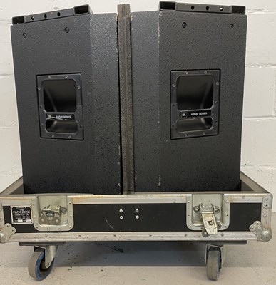 Lot 57 - STRAWBERRY STUDIOS - STRAWBERRY RENTALS COLLECTION - JBL ARRAY 4892 PAIR IN FLIGHT CASE.