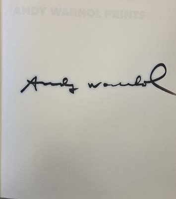 Lot 5A - Andy Warhol - Signed Catalogue Raisonne