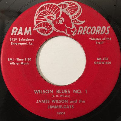 Lot 135 - JAMES WILSON - WILSON BLUES No.1 7" (US ROCKABILLY - RAM RECORDS 15551)