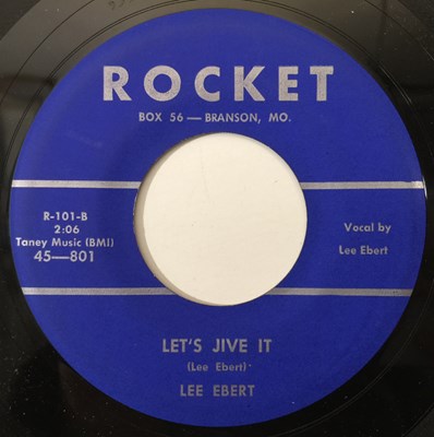 Lot 142 - LEE EBERT - LET'S JIVE IT/ ROM CAT BOOGIE 7" (US ROCKABILLY - ROCKET R-101)