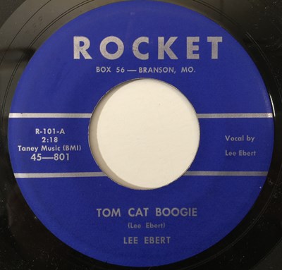 Lot 142 - LEE EBERT - LET'S JIVE IT/ ROM CAT BOOGIE 7" (US ROCKABILLY - ROCKET R-101)