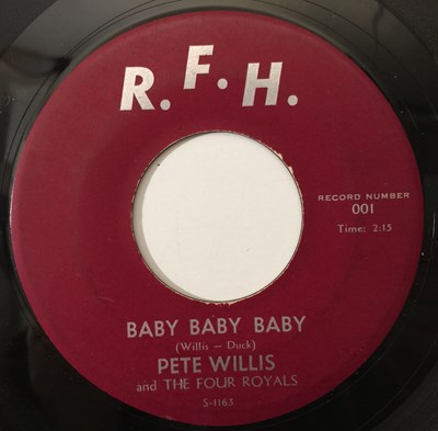 Lot 146 - PETE WILLIS - BABY BABY BABY/ WHAT'S YOUR POINT OF VIEW 7" (US R&B - R.F.H. 001)