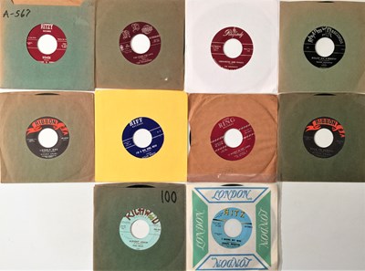 Lot 152 - ROCKABILLY/ ROCK N ROLL/ COUNTRY - 7" COLLECTION (R LETTER LABELS)