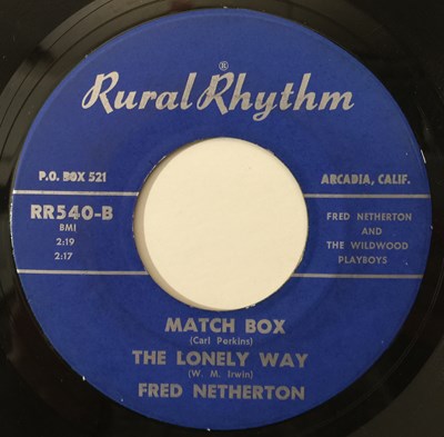 Lot 154 - FRED NETHERTON - MATCH BOX + 3 7" EP (US ROCKABILLY - RURAL RHYTHM RR540)