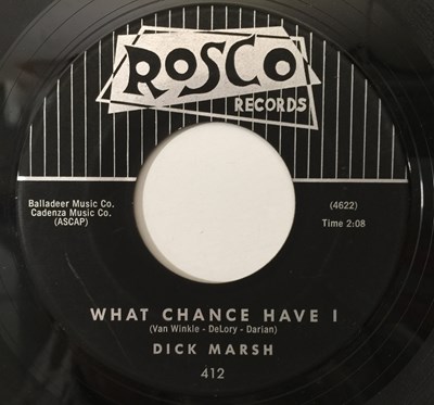 Lot 158 - DICK MARSH - THERE'S ONLY ONE GIRL 7" (SIGNED LABEL - ROSCO 412)