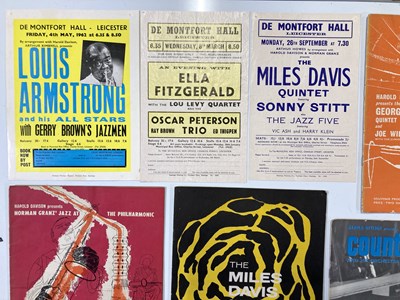 Lot 152 - CONCERT PROGRAMMES - JAZZ C 1960S INC MILES DAVIS.