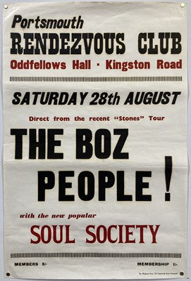 Lot 1970218 - THE BOZ PEOPLE (IAN MCCLAGAN) - ORIGINAL POSTER.