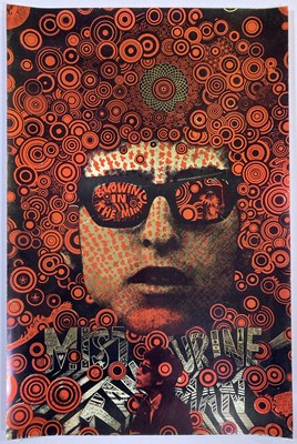 Lot 223 - BLOWIN' IN THE MIND - BOB DYLAN - AN ORIGINAL MARTIN SHARP DESIGNED POSTER.