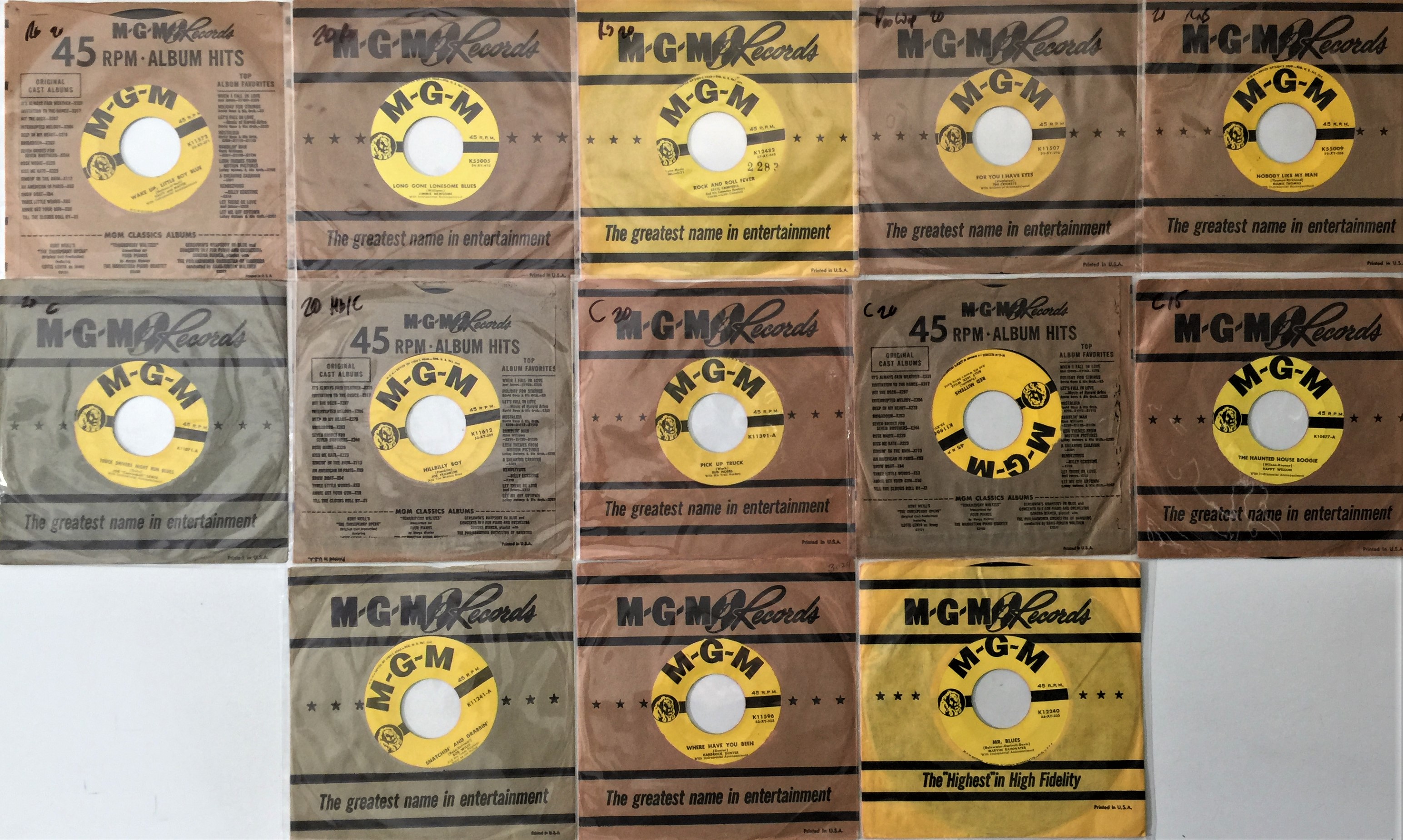 Lot 54 - MGM RECORDS - ROCKABILLY / COUNTRY / RNB - 7