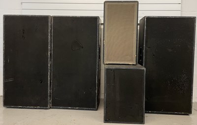 Lot 60 - STRAWBERRY STUDIOS - STRAWBERRY RENTALS COLLECTION - FIVE SPEAKER CABINETS.