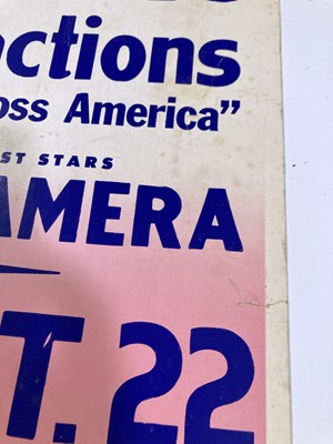 Lot 226 - ELVIS COSTELLO - A US WINDOW CARD CONCERT POSTER.