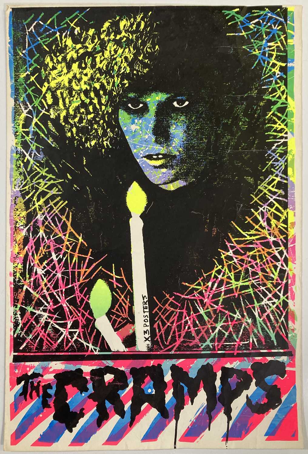 Lot 227 - THE CRAMPS - A 1980S POSTER.