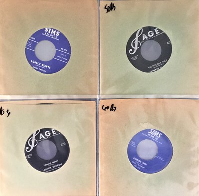 Lot 196 - SIMS RECORDS - ROCKABILLY - 7" PACK