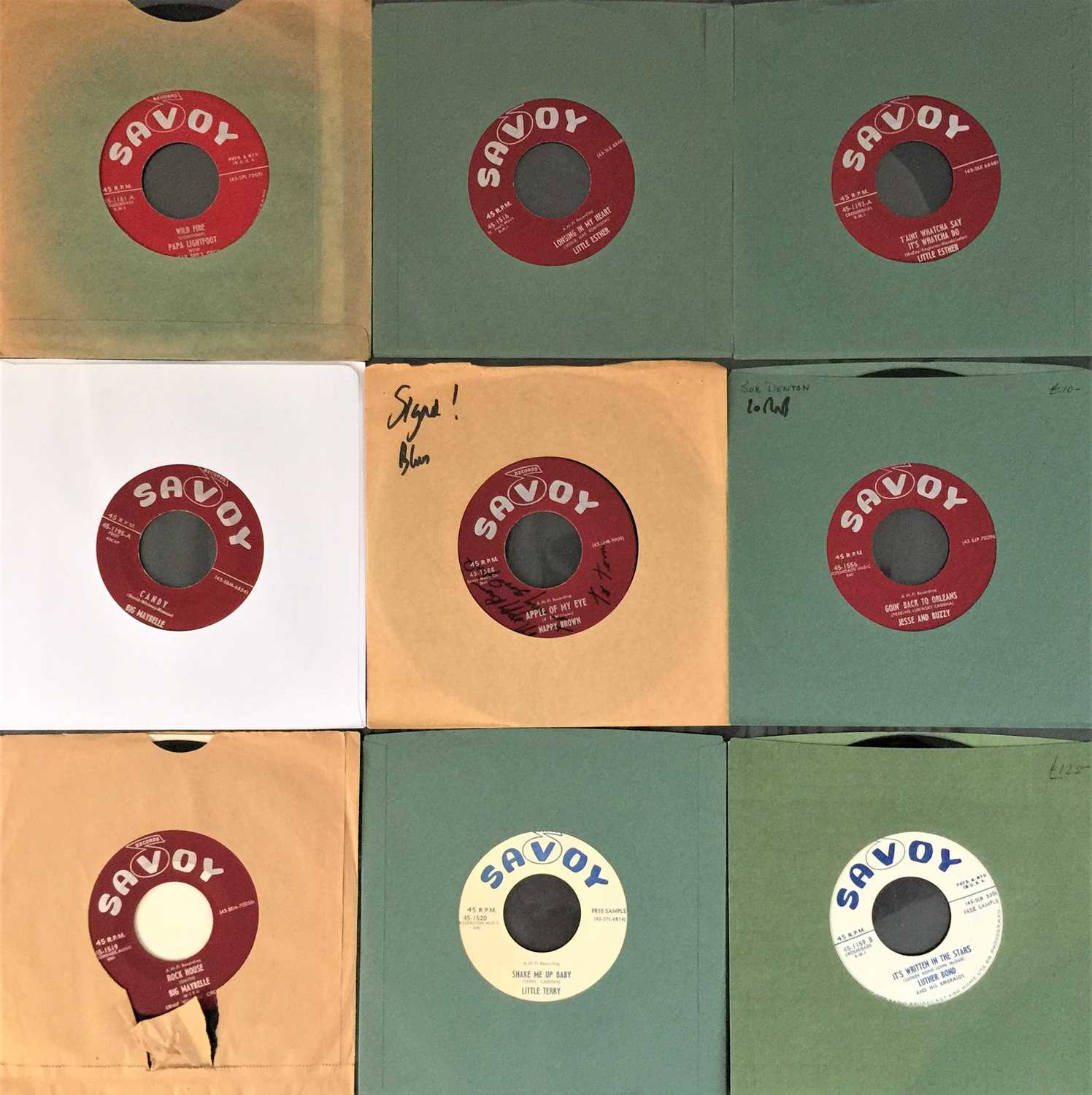 Lot 205 - SAVOY RECORDS - BLUES/R&B 7" (ORIGINAL US RECORDINGS)