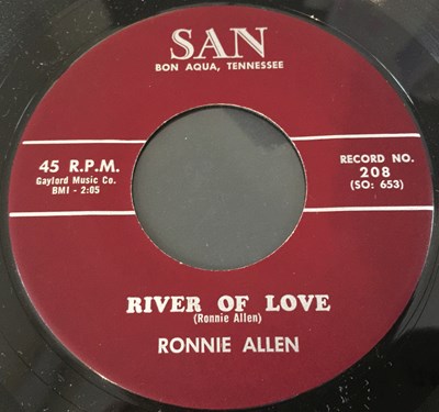 Lot 222 - RONNIE ALLEN - JUVENILE DELINQUENT / RIVER OF LOVE (SAN 208)