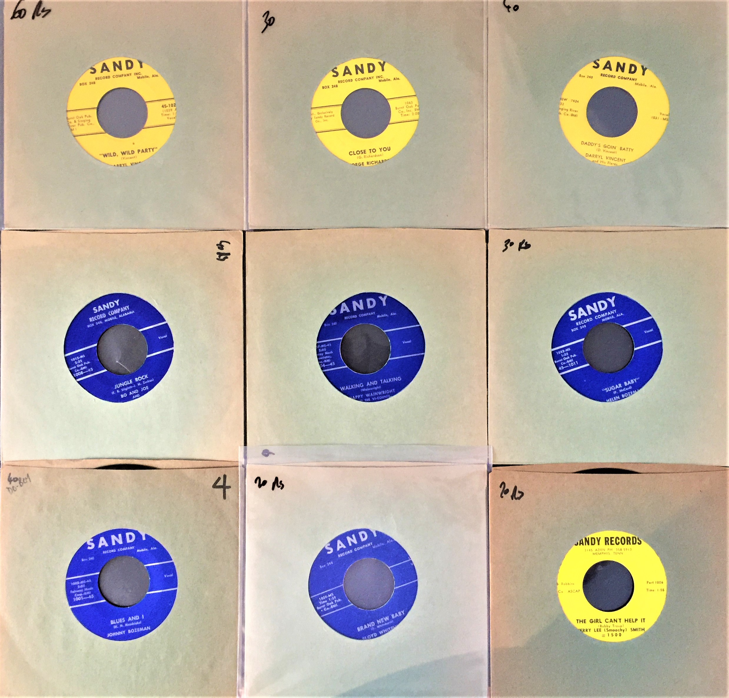 Lot 223 - SANDY RECORD COMPANY - 7