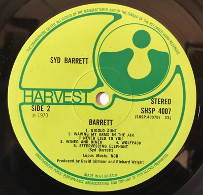 Lot 660 - Syd Barrett - Barrett LP (Original UK Pressing - Harvest SHSP 4007)