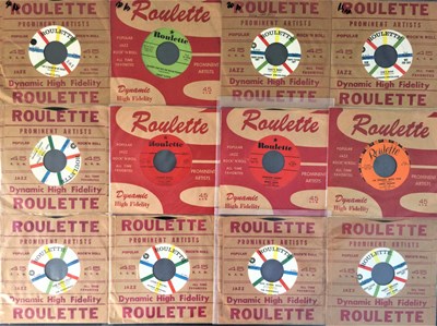 Lot 225 - ROCKABILLY - ROULETTE RECORDS - 7" COLLECTION