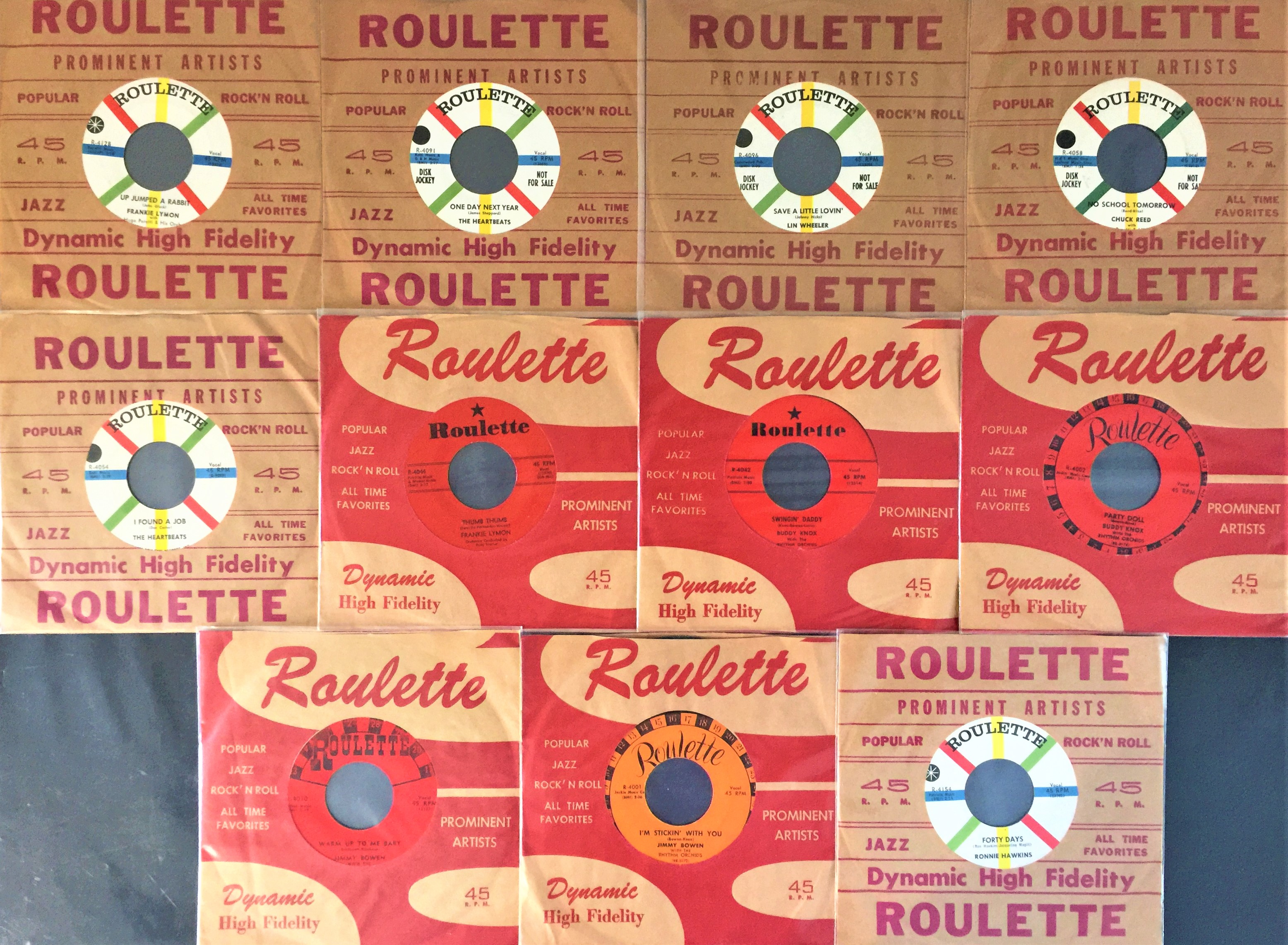 Lot 225 ROCKABILLY ROULETTE RECORDS 7