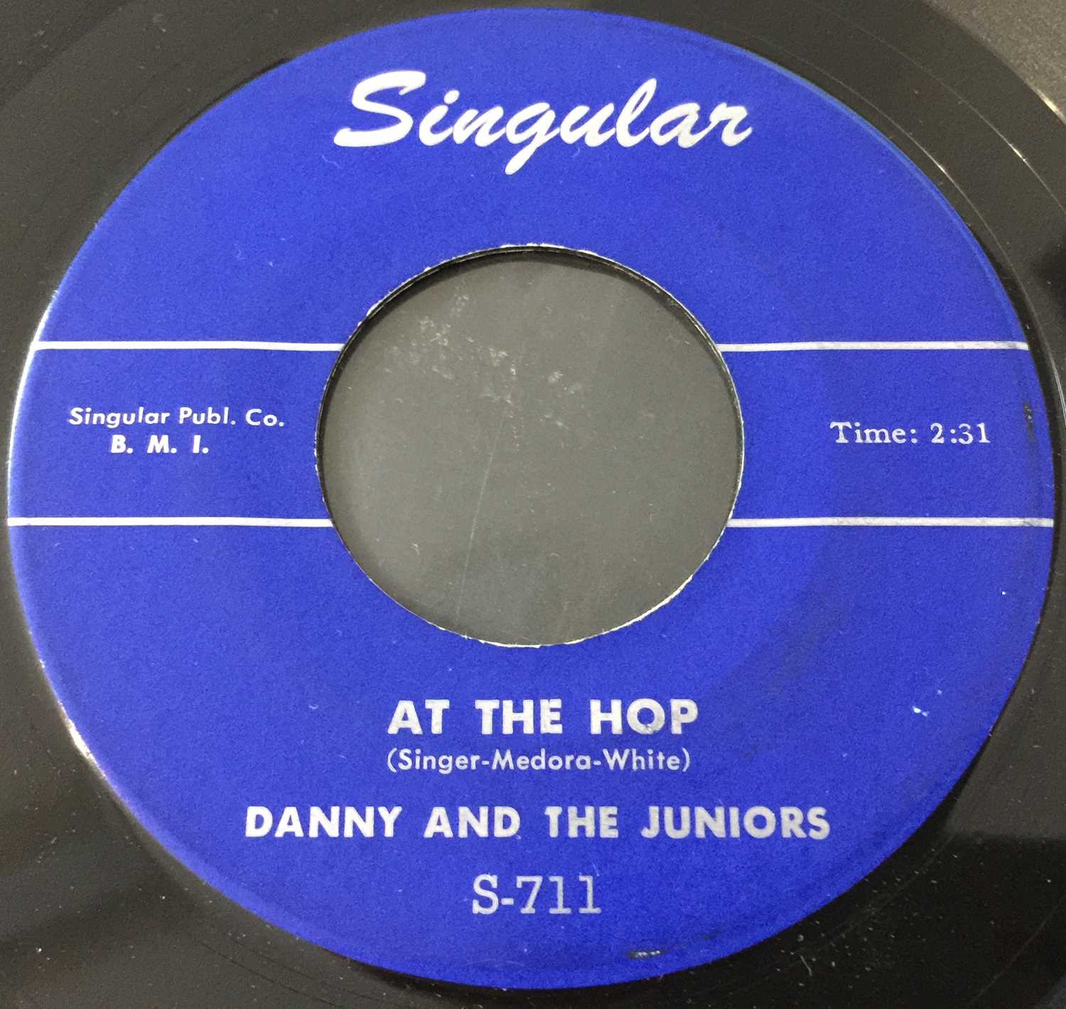 Lot 211 - DANNY AND THE JUNIORS - AT THE HOP 7" (SINGULAR S-711 - ORIGINAL US RECORDING)