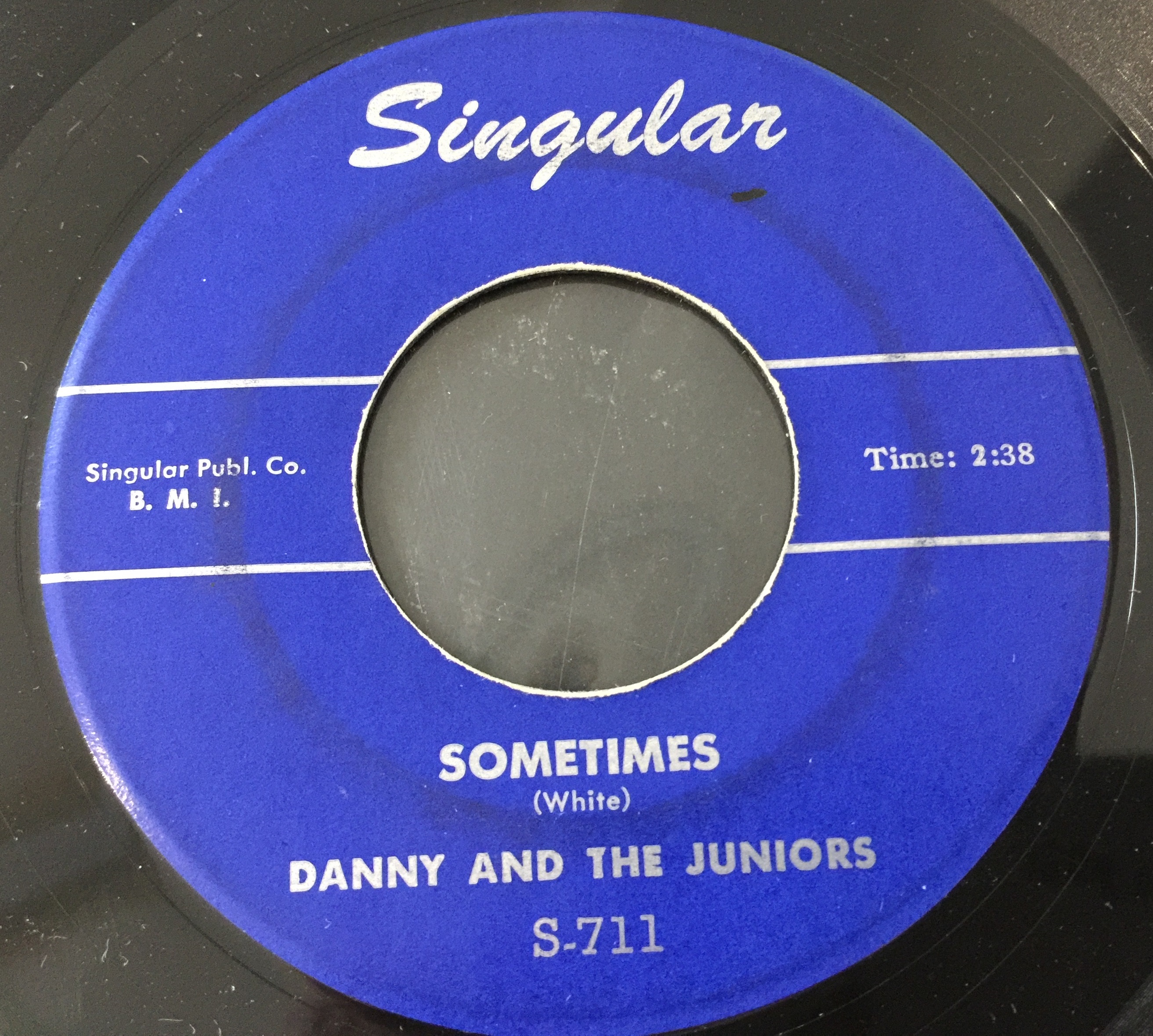 Lot 211 - DANNY AND THE JUNIORS - AT THE HOP 7"