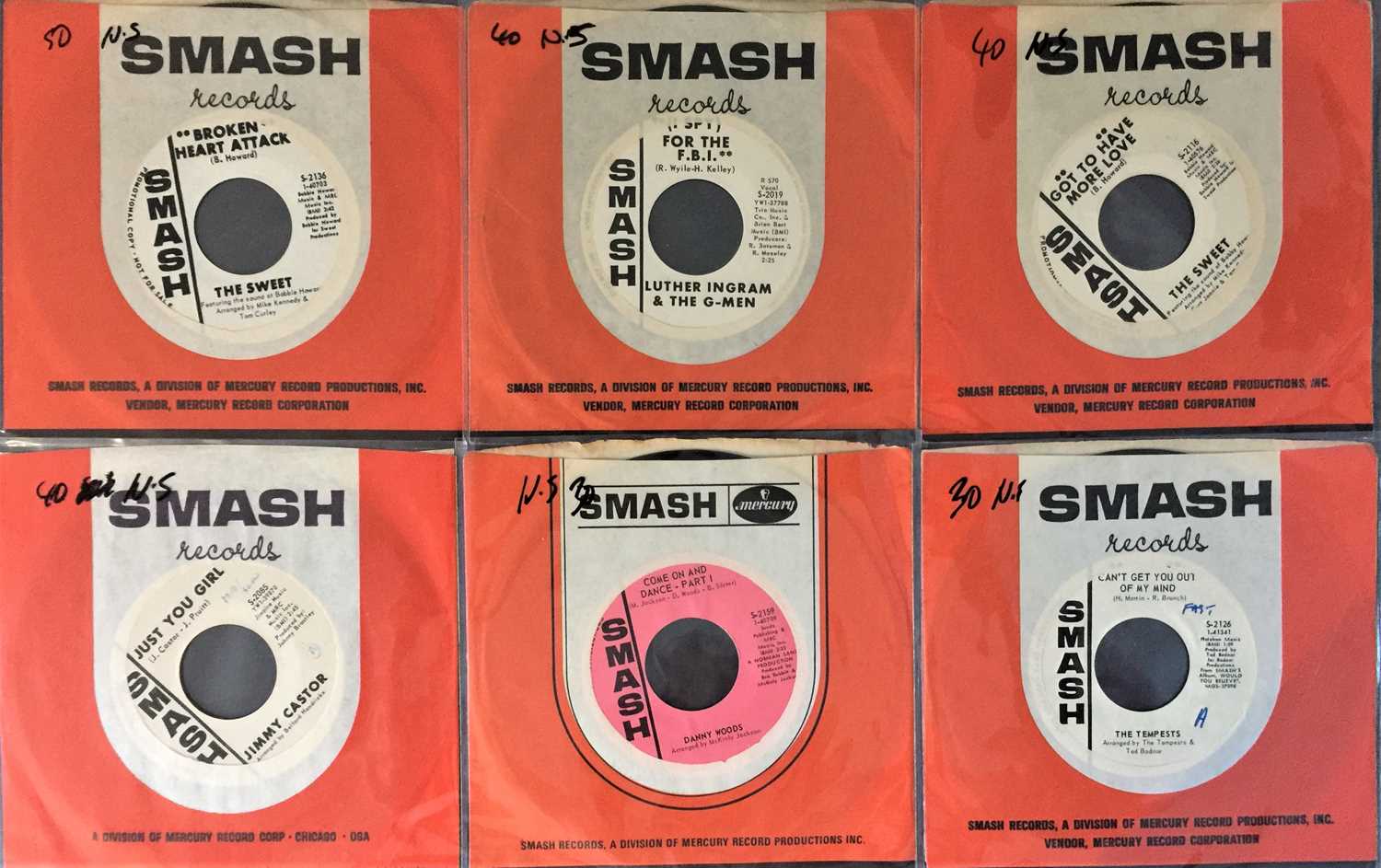 Lot 229 - SMASH RECORDS - 7" PACK