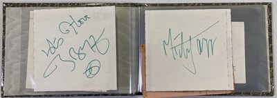 Lot 263 - AUTOGRAPH BOOK INC MICK JAGGER.