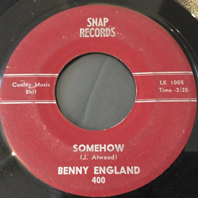 Lot 233 - BENNY ENGLAND - ELOPING / SOMEHOW (SNAP RECORDS - LK1005)