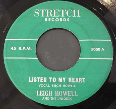 Lot 251 - LEIGH HOWELL AND THE UNIQUES - LISTEN TO MY HEART C/W MOVING TOO SLOW 7" (STRETCH 5000)