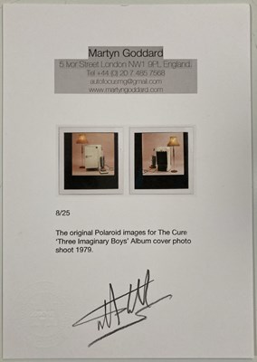 Lot 196 - MARTYN GODDARD, THE CURE, THREE IMAGINARY BOYS LIMITED EDITION PRINT.