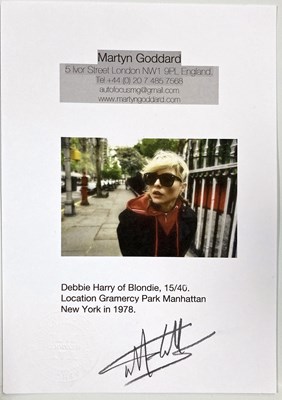 Lot 197 - MARTYN GODDARD - BLONDIE / DEBBIE HARRY, LIMITED EDITION PRINT.