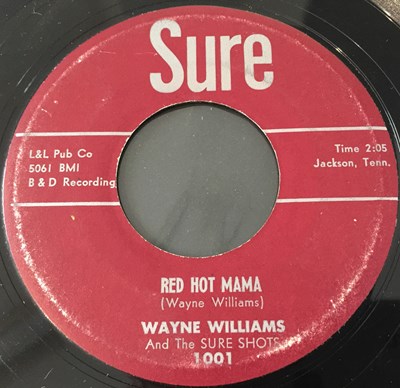 Lot 256 - WAYNE WILLIAMS - RED HOT MAMA 7" (SURE 1001 - ORIGINAL US COPY)