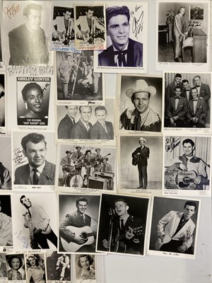 Lot 264 - COUNTRY / ROCK AND ROLL MUSIC STARS - SIGNED PROMO PHOTOS / POSTCARDS.