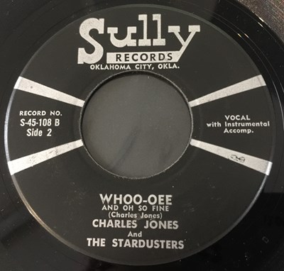 Lot 259 - CHARLES JONES AND THE STARDUSTERS - WHOO-OEE C/W NATALIE 7" (SULLY RECORDS S-45-108 - ORIGINAL US COPY)