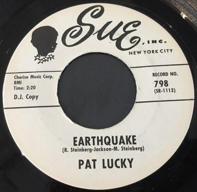 Lot 260 - PAT LUCKY - EARTHQUAKE 7" (SUE 798 - ORIGINAL US DEMO COPY)