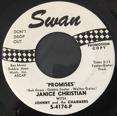 Lot 263 - JANICE CHRISTIAN - JUST A BAD THING 7" (SWAN S-4174-J - ORIGINAL US DEMO COPY)