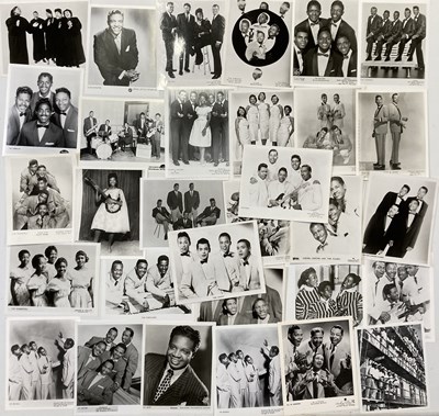 Lot 323 - DOO WOP ARTISTS - REPRINTS OF PRESS PHOTOS - FATS DOMINO SIGNED.