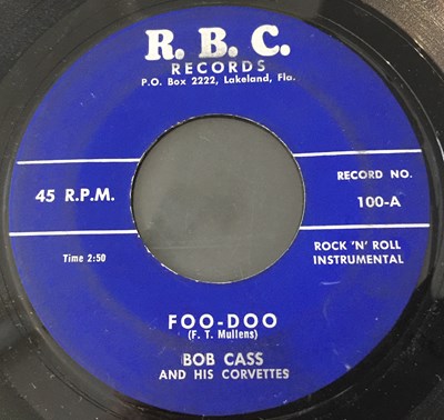 Lot 268 - BOSS CASS AND HIS CORVETTES - FOO-DOO C/W CORVETTE BABY 7" (R.B.C RECORDS 100 - ORIGINAL US COPY)