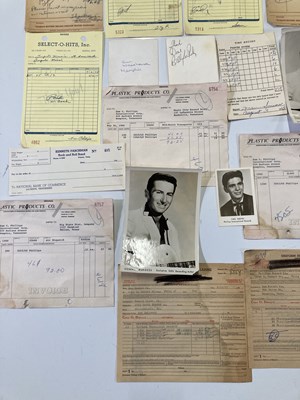 Lot 324 - SUN RECORDS / ROCK N ROLL HISTORY - DOCUMENTS RELATING TO SUN / SELECT-O-HITS.