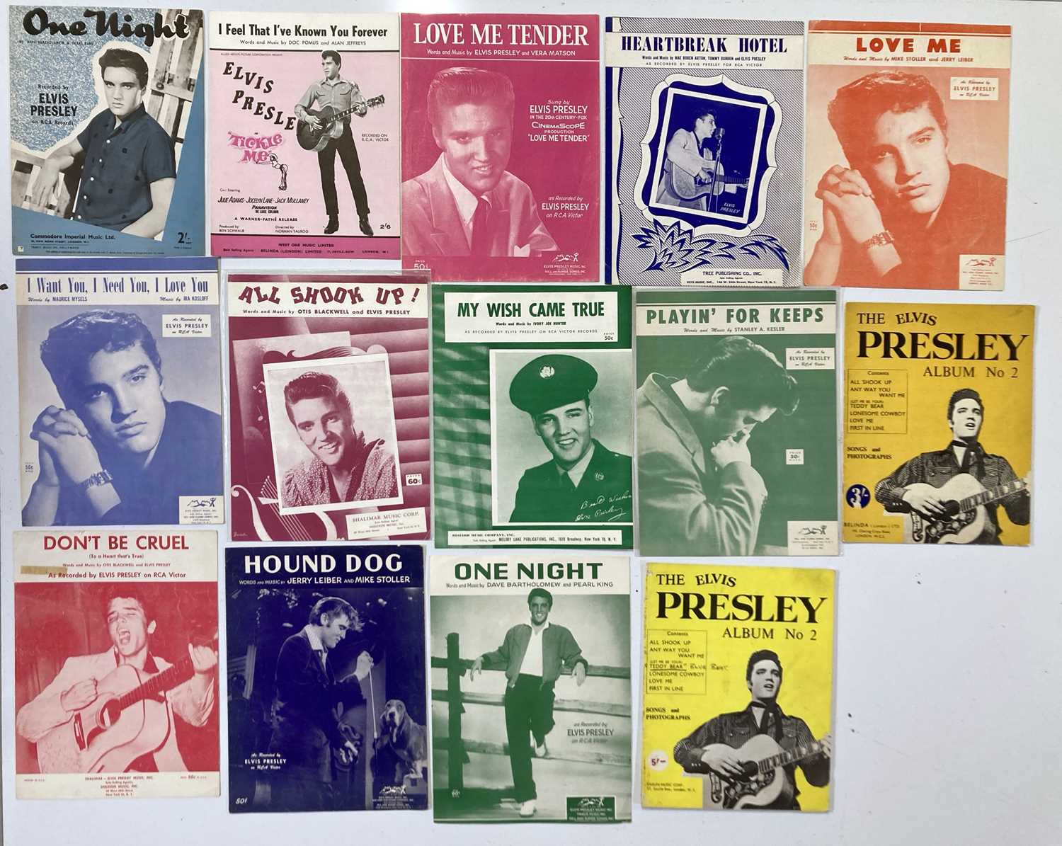 Lot 328 - ELVIS PRESLEY - SHEET MUSIC AND SONGBOOKS.