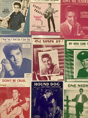 Lot 328 - ELVIS PRESLEY - SHEET MUSIC AND SONGBOOKS.