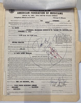 Lot 329 - ROCK AND ROLL MEMORABILIA - ORIGINAL RECORDING CONTRACTS AND DOCUMENTS.