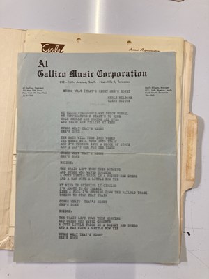 Lot 329 - ROCK AND ROLL MEMORABILIA - ORIGINAL RECORDING CONTRACTS AND DOCUMENTS.