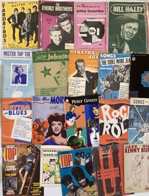 Lot 114 - ROCK AND ROLL - POP MUSIC- SHEET MUSIC AND MUSIC BOOKS.