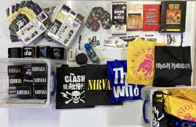 Lot 100 - ROCK/PUNK/METAL MERCHANDISE & EPHEMERA.